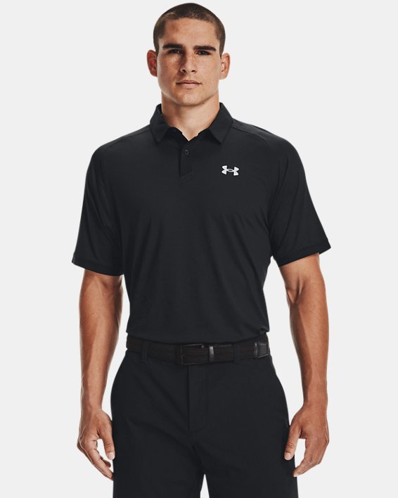 Men's UA Iso-Chill Solid Polo, Black, pdpMainDesktop image number 0
